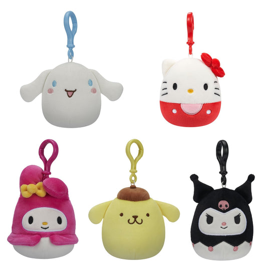 Squishmallows 9 cm Clip-on Hello Kitty and Friends - flere varianter i CDU