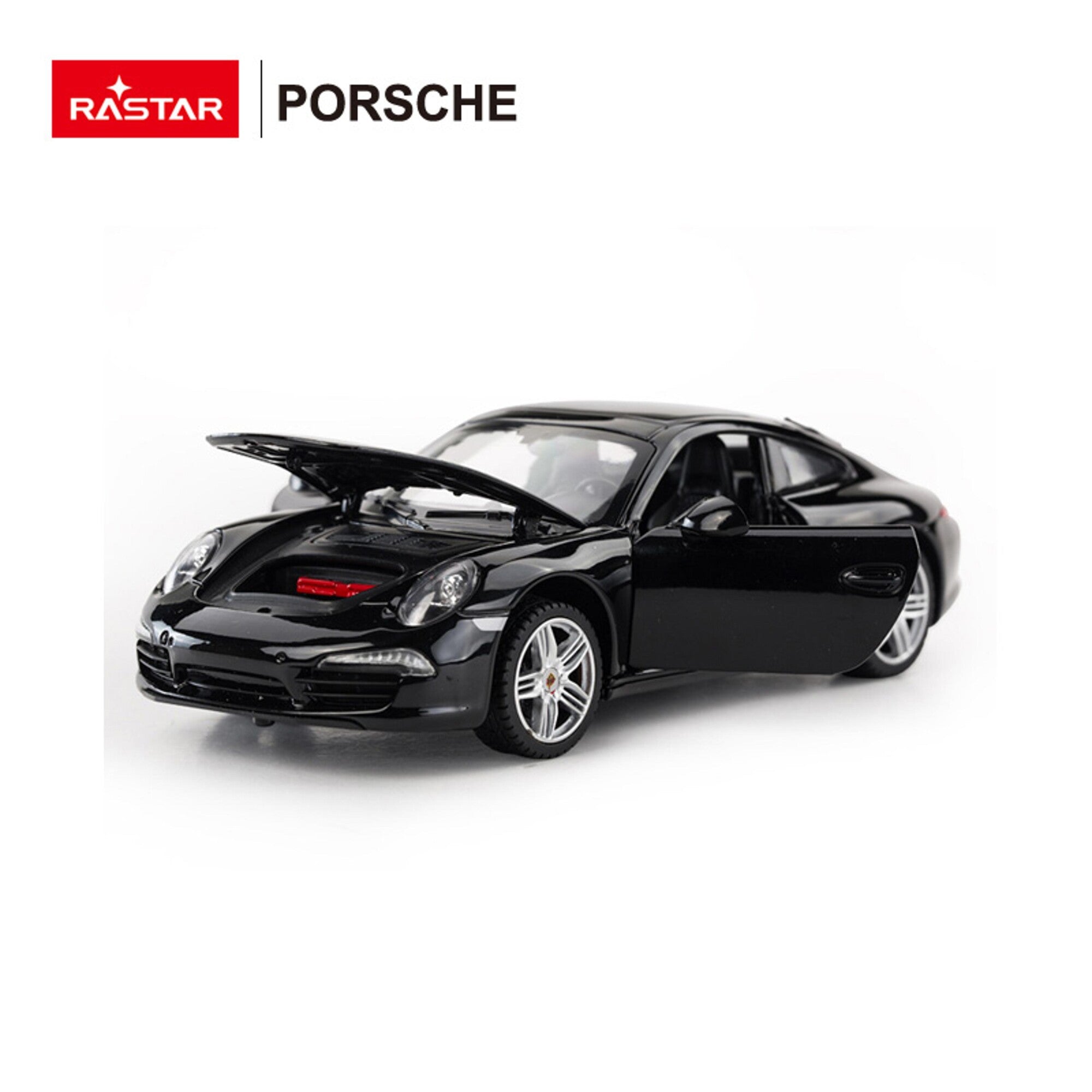 Rastar Diecast 1:24 Porsche 911 Sort