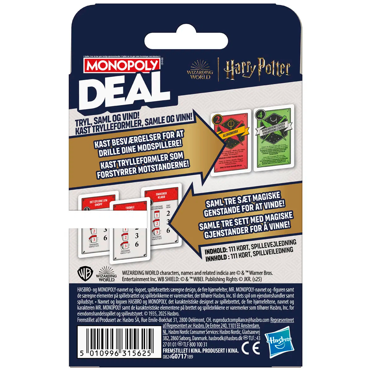 Monopoly Deal Harry Potter DK/NO