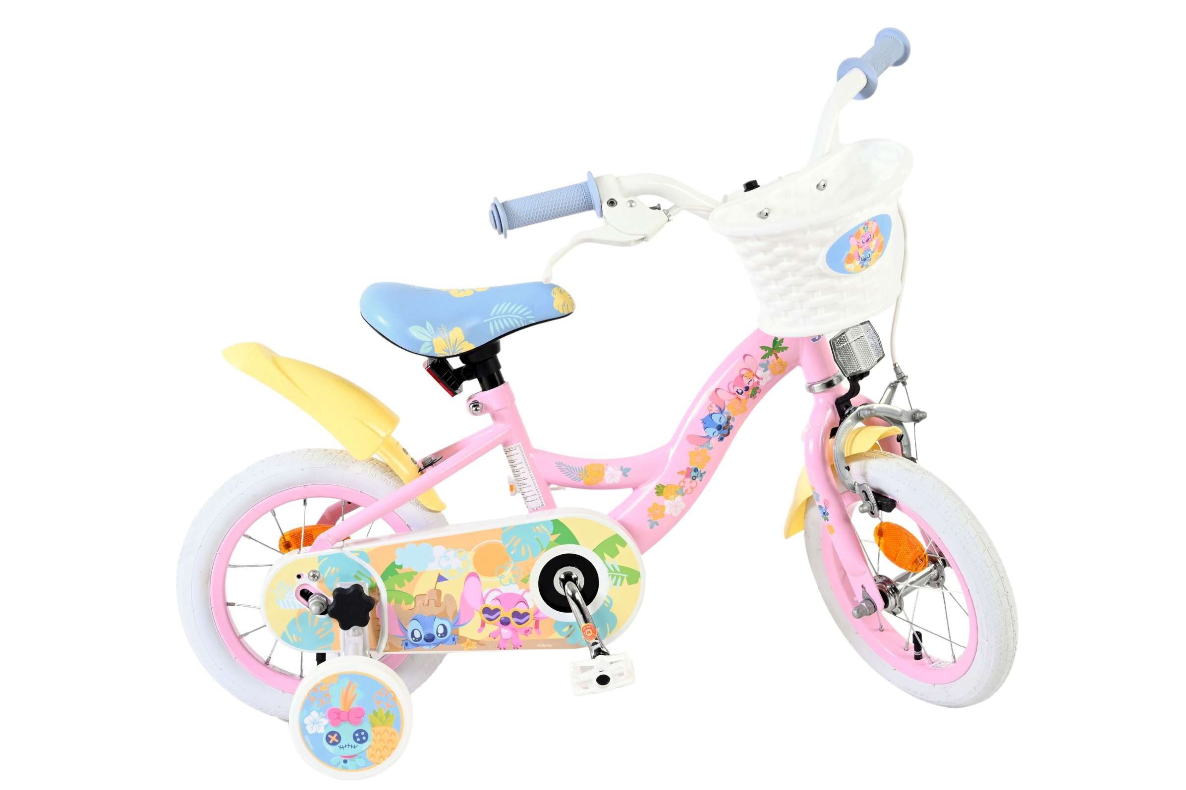 Disney Stitch Børnecykel - Piger - 12" - Lyserød