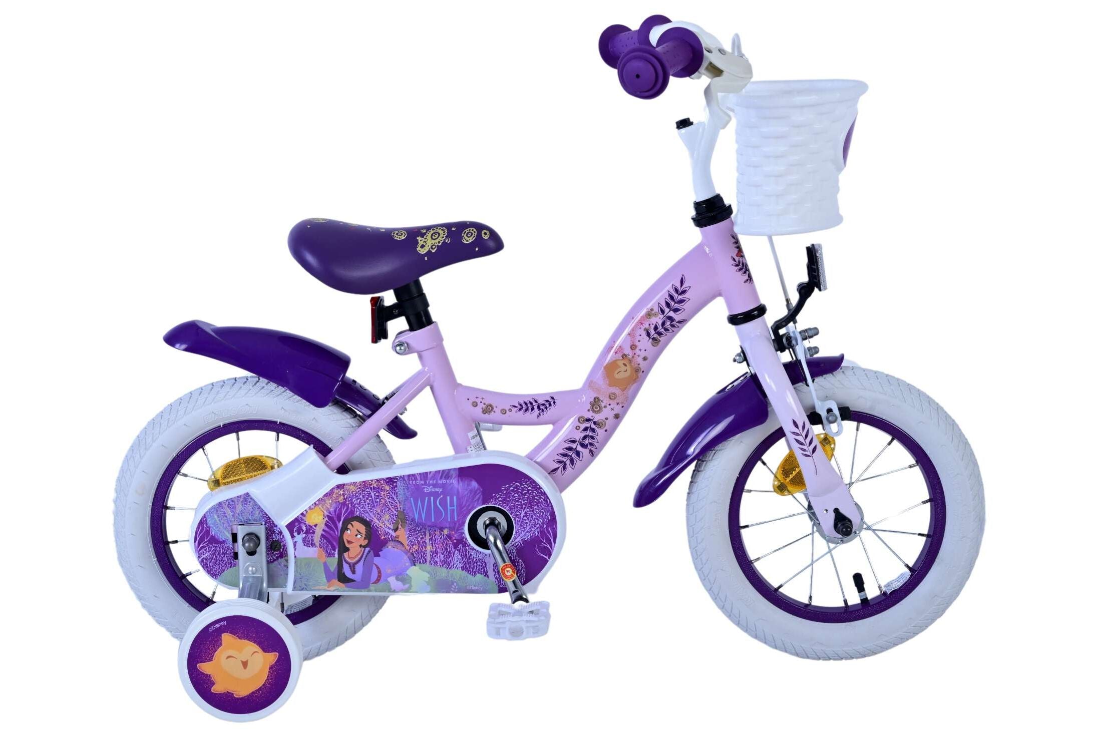 Disney Wish Cykel - Piger - 12" - Lilla