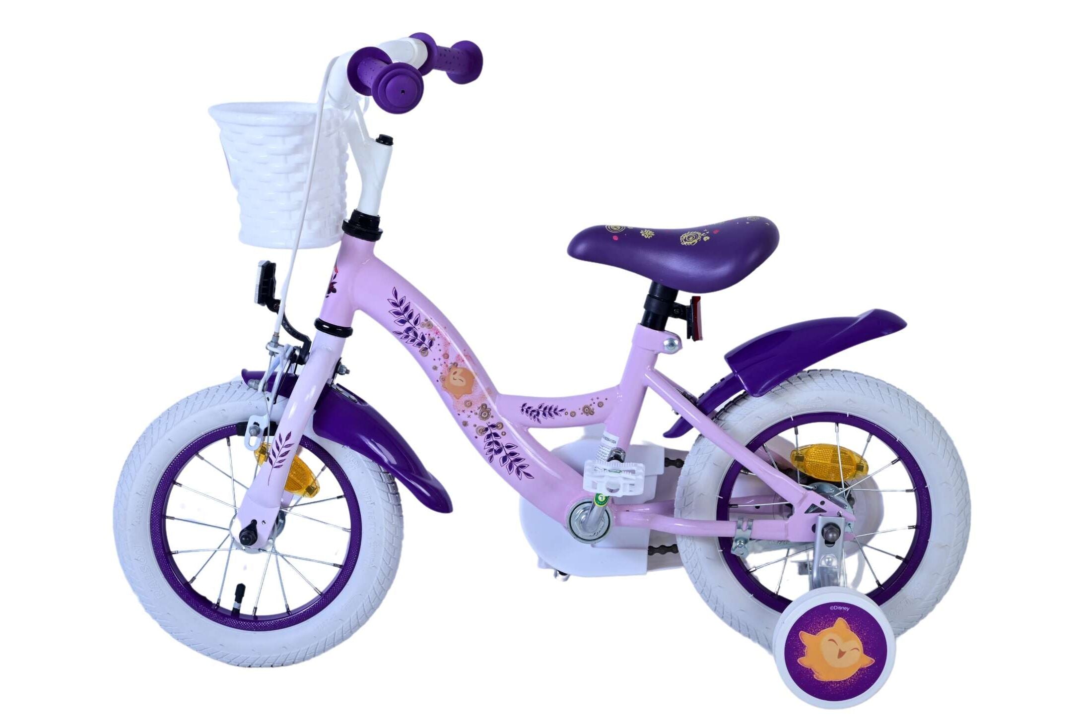 Disney Wish Cykel - Piger - 12" - Lilla
