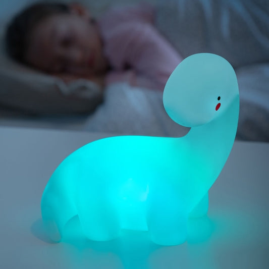 Dinosaur multifarvet LED-lampe Lightosaurus