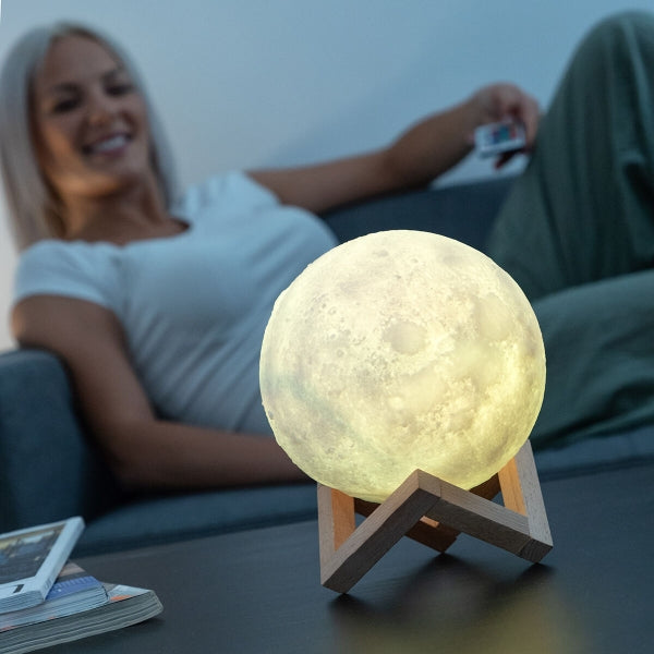 Genopladelige LED-Lampe Måne