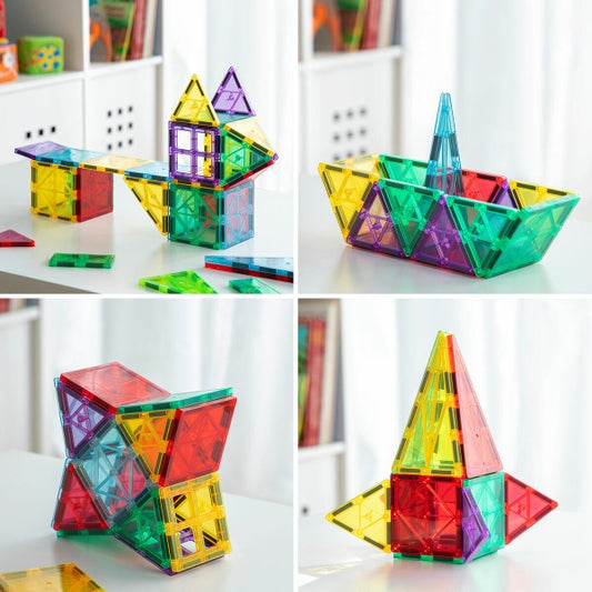Magnetiske 3D-Byggeklodser (57 dele)