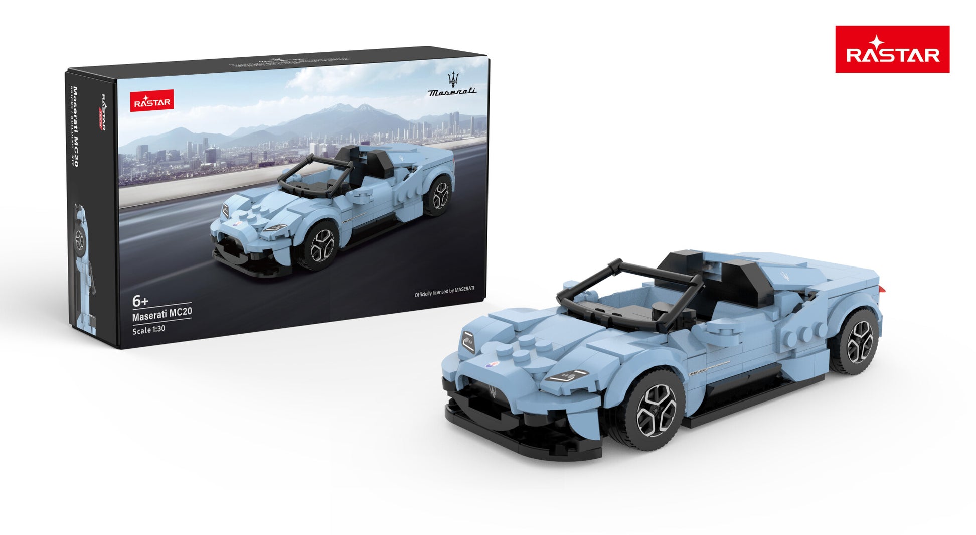 Rastar 1:30 Maserati MC20 Bricks Blå