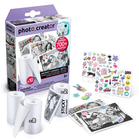 Studio Creator Photo Creator Instant Kamera Klistermærker og Refillpapirruller 10 stk.