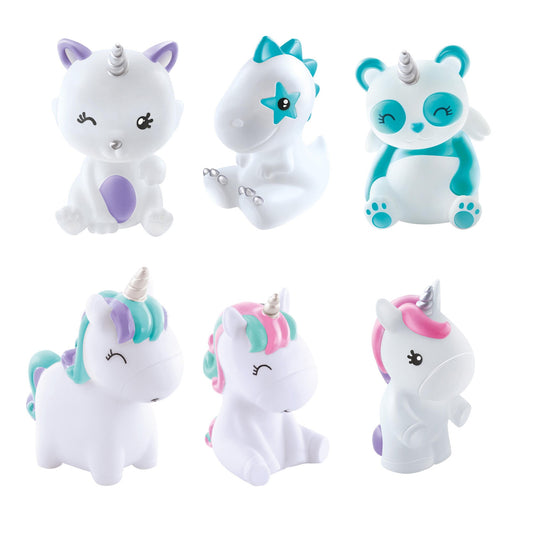 Deko Selvlysende Dyr - 6 varianter