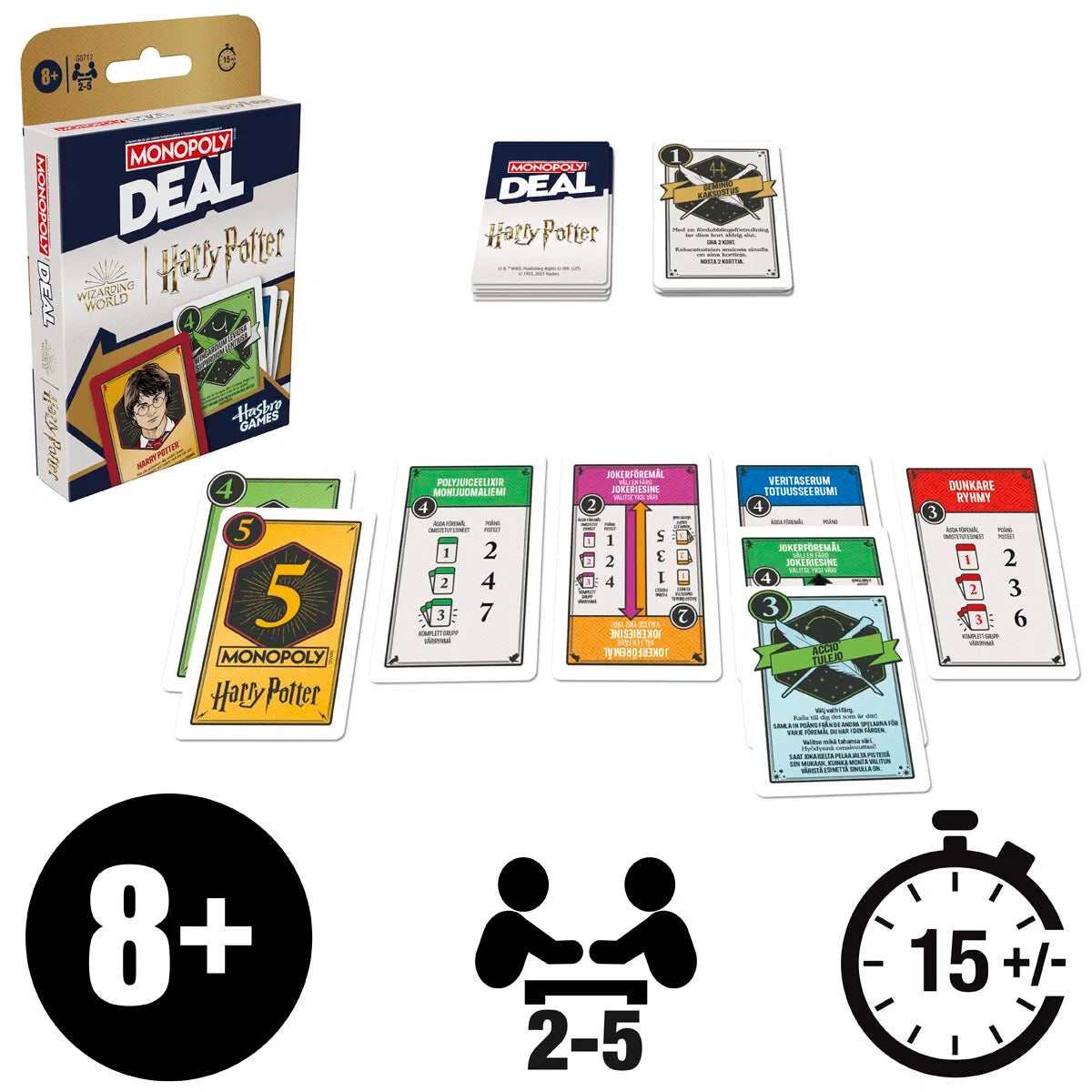 Monopoly Deal Harry Potter DK/NO