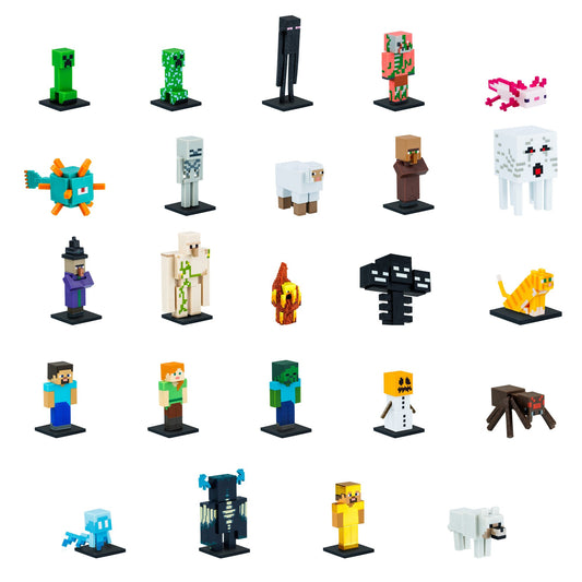 Minecraft 3D Figur 1-pak Foliepose - 24 stk. i CDU