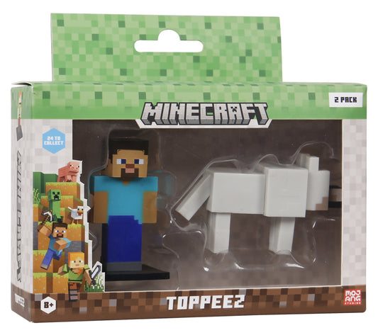 Minecraft 3D Figur 2-pak Vinduesæske