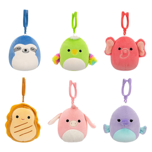 Squishmallows 9 cm P22 Clip-on - flere varianter i CDU