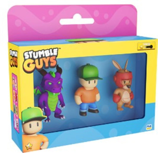 Stumble Guys S2 Figur 3-pak Vinduesæske 5,5 cm - flere varianter