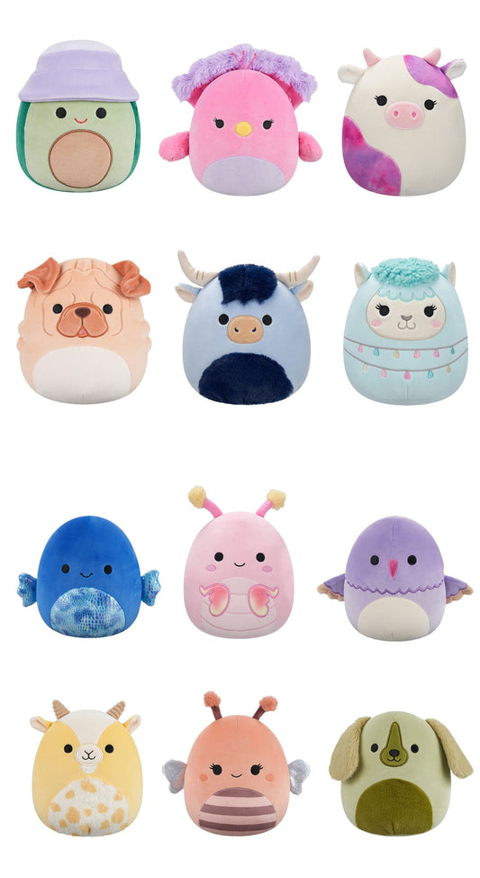Squishmallows 19 cm P22 FSDU - flere varianter A og B
