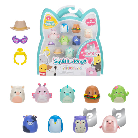 Squish-a-longs 2,5 cm 8-pak - flere varianter
