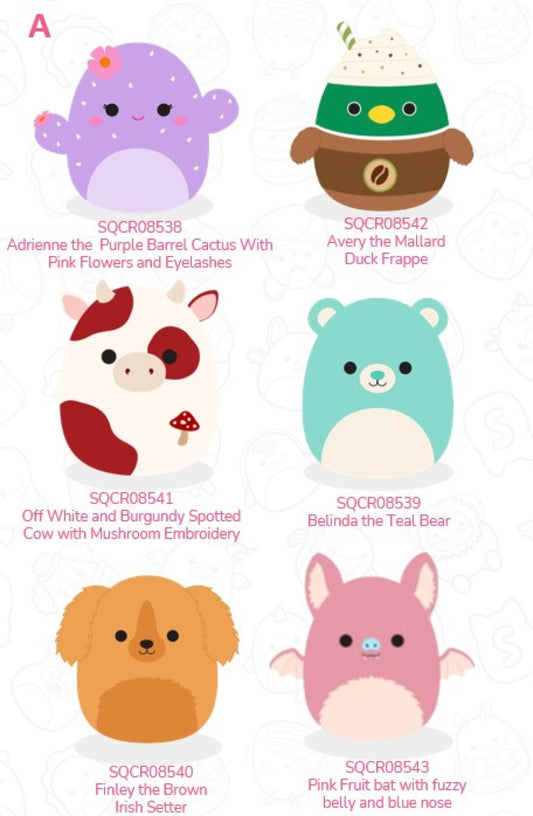 Squishmallows 19 cm P24 - flere varianter i CDU A