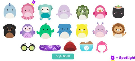 Squish-a-longs 2,5 cm 14-pak Style 2 S3