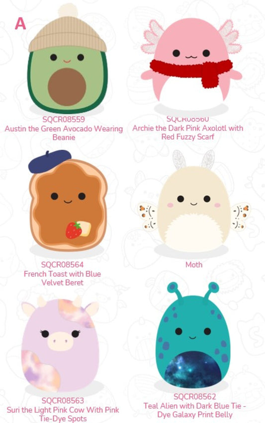 Squishmallows 19 cm P25 - flere varianter i CDU A