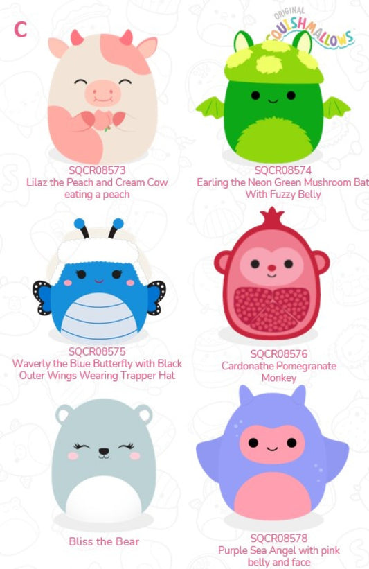Squishmallows 19 cm P25 - flere varianter i CDU C