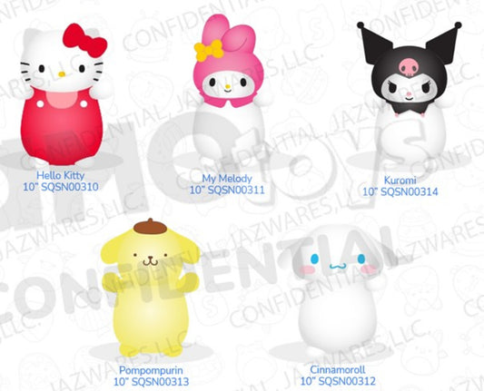 Squishmallows 25 cm HugMees Hello Kitty - flere varianter i CDU