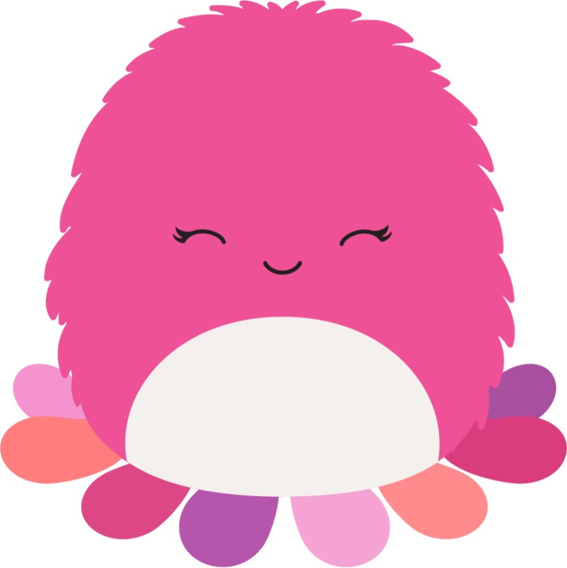 Squishmallows 30 cm Fuzz A Mallows Octavia Blæksprutte