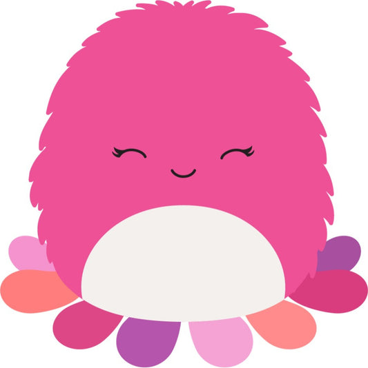 Squishmallows 30 cm Fuzz A Mallows Octavia Blæksprutte