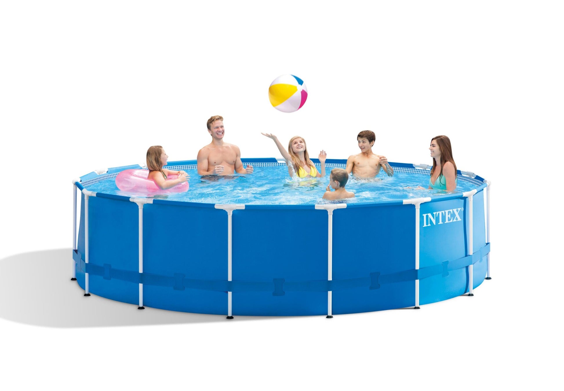 Intex Metal Frame Pool, 16.805L, 457x122 cm, inkl. filterpumpe