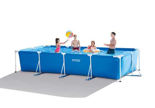 Intex Rektangulær Frame Pool Sæt, 7.127L, 450x220x84 cm