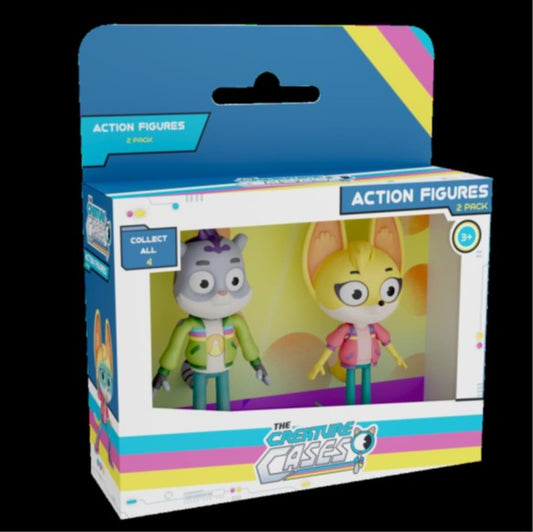 Creature Cases Bevægelig Actionfigur 7,5 cm 2-pak Vinduesæske - flere varianter