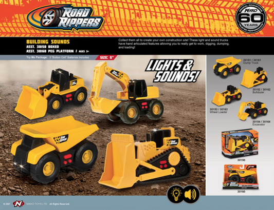Road Rippers Building Sounds - 4 varianter