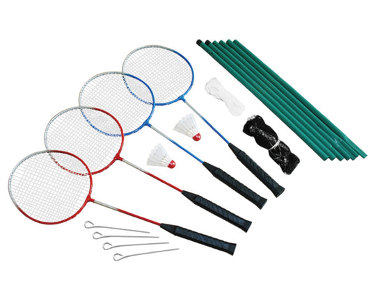Happy Summer Badmintonsæt til 4 Spillere inkl. Net