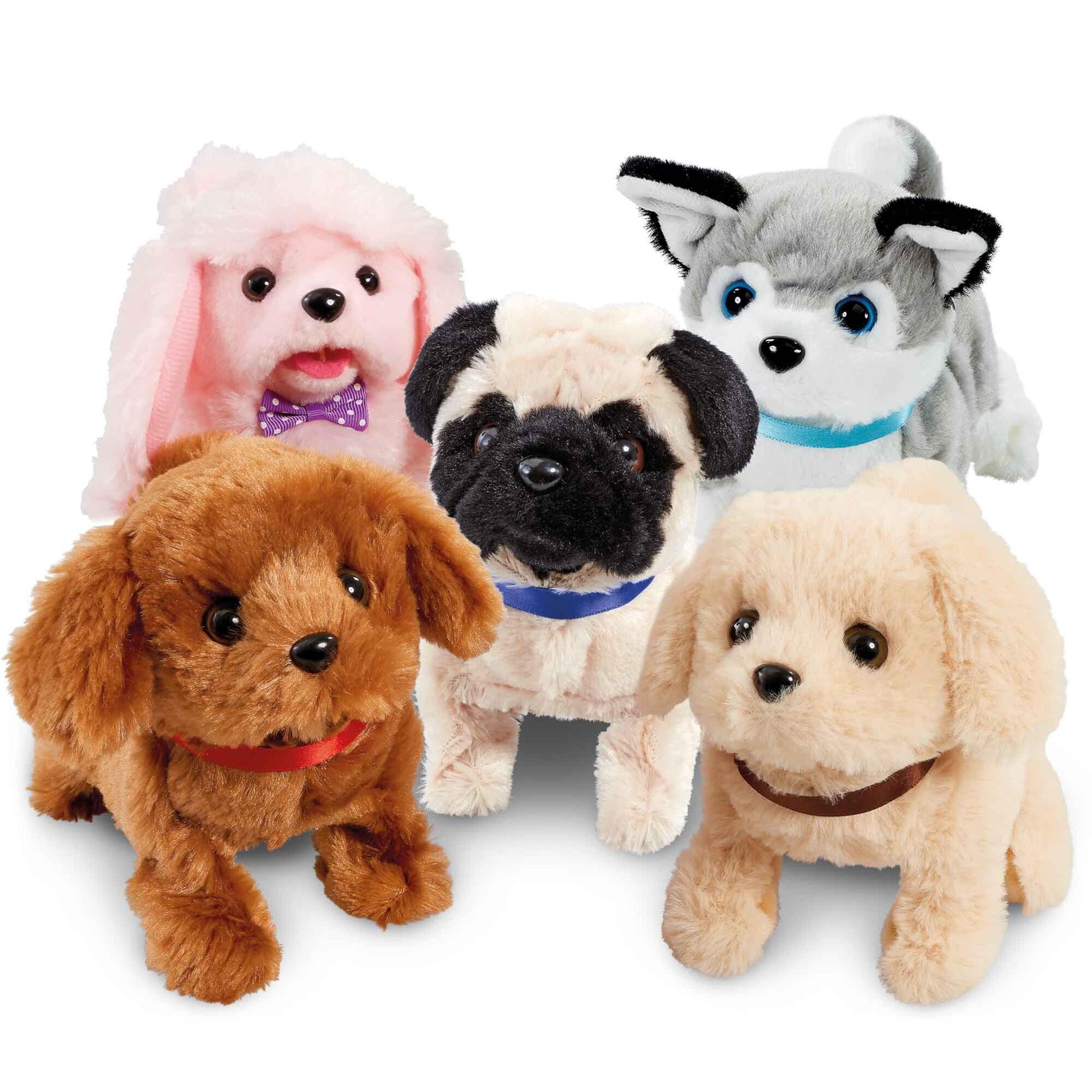 Happy Pets Playful Plyshundehvalpe 4 varianter