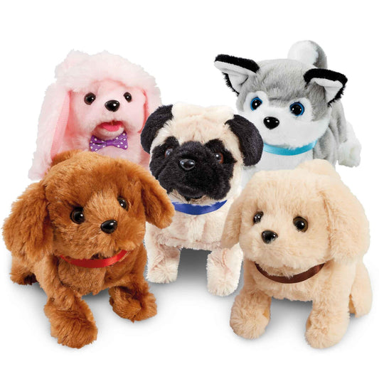 Happy Pets Playful Plyshundehvalpe 4 varianter