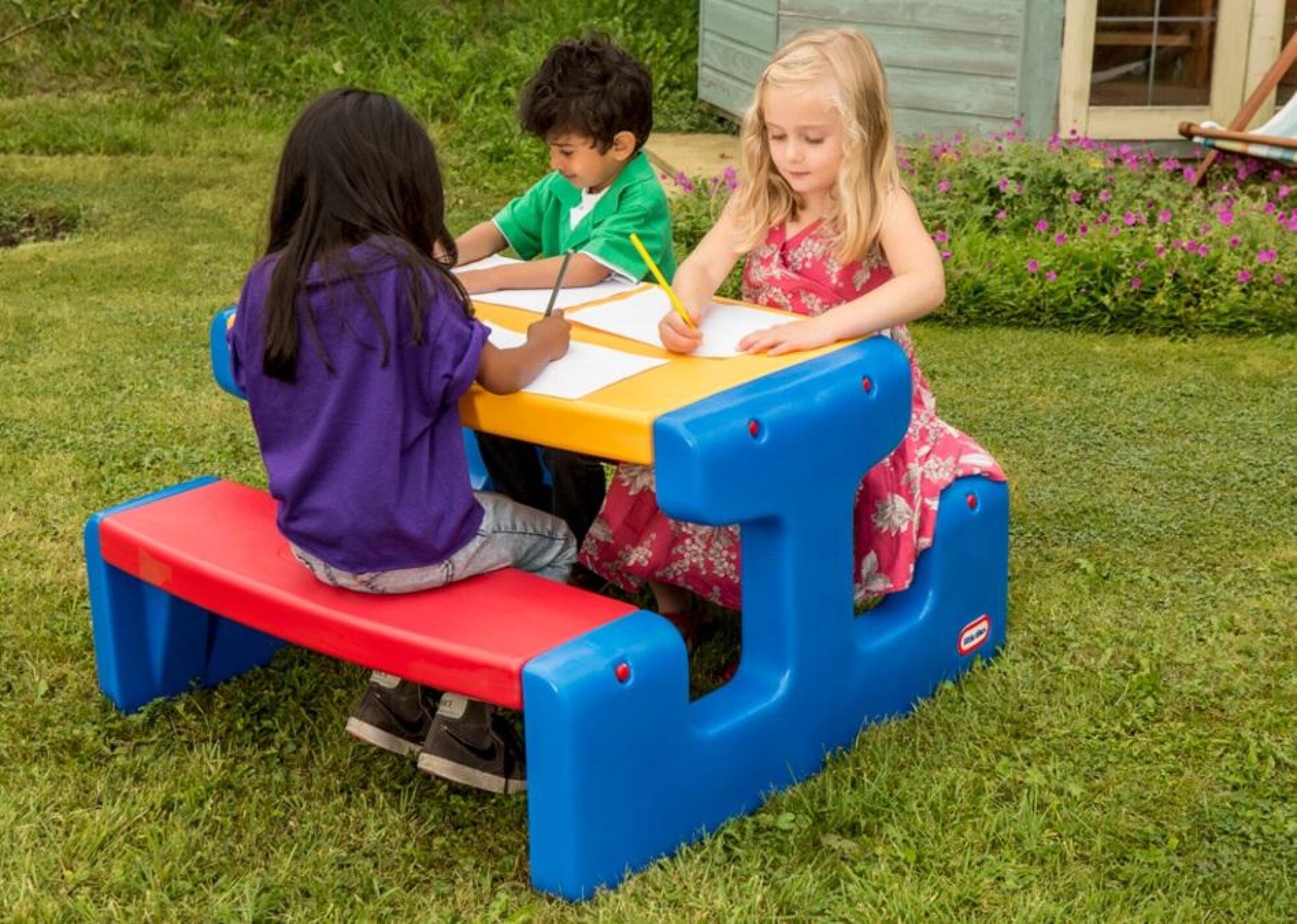 Little Tikes Stort Picnicbord - Primærfarver