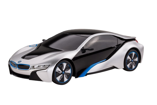 Rastar R/C 1:24 BMW I8 Sølvfarvet