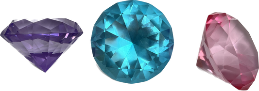 Diamant i Gaveæske 6 cm - 3 varianter