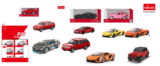 Rastar Diecast 1:43 - flere varianter i PDQ