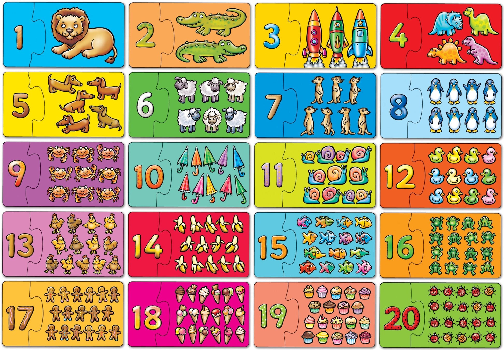 Orchard Toys Match & Tæl Puslespil