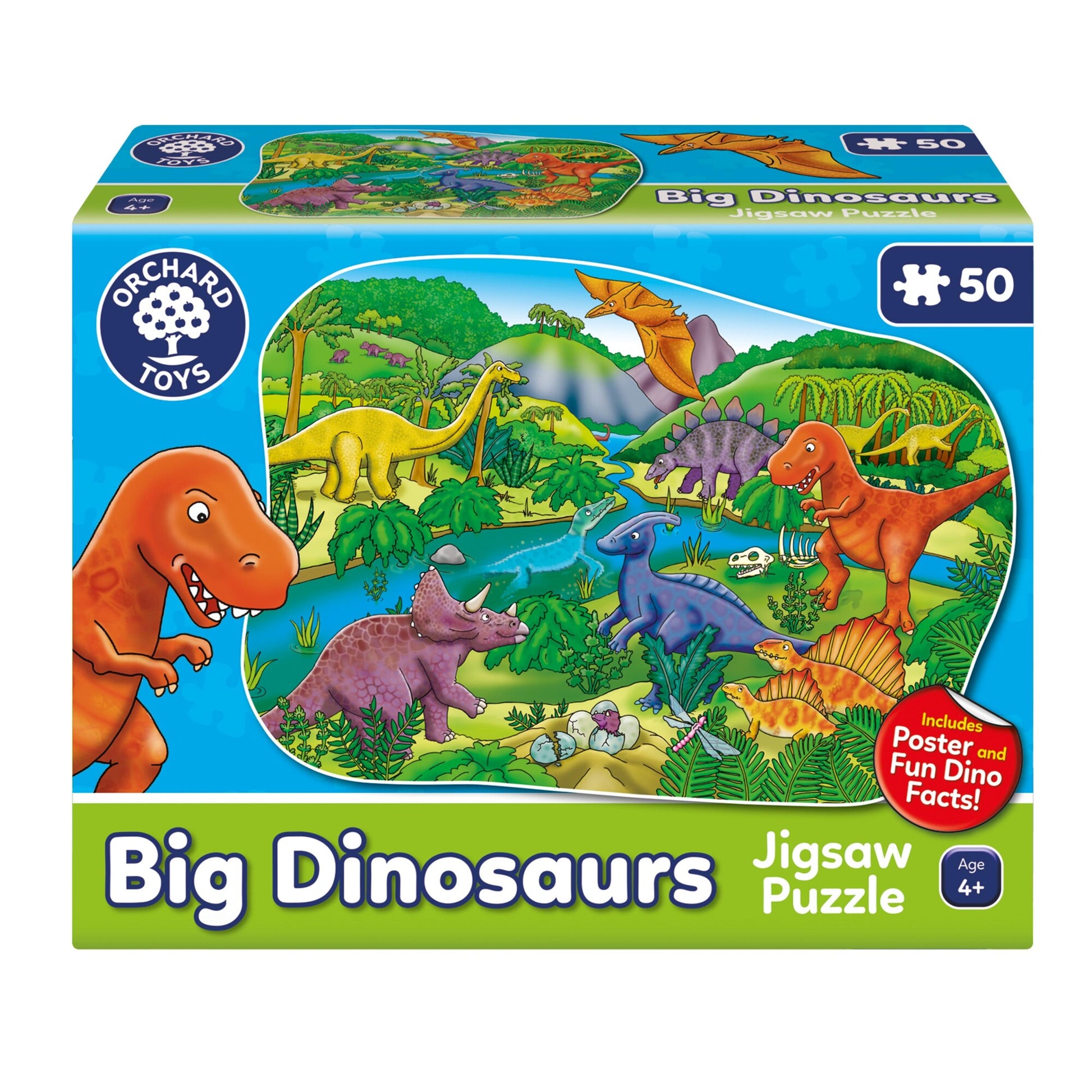 Orchard Toys Stor Dinosaur Puslespil