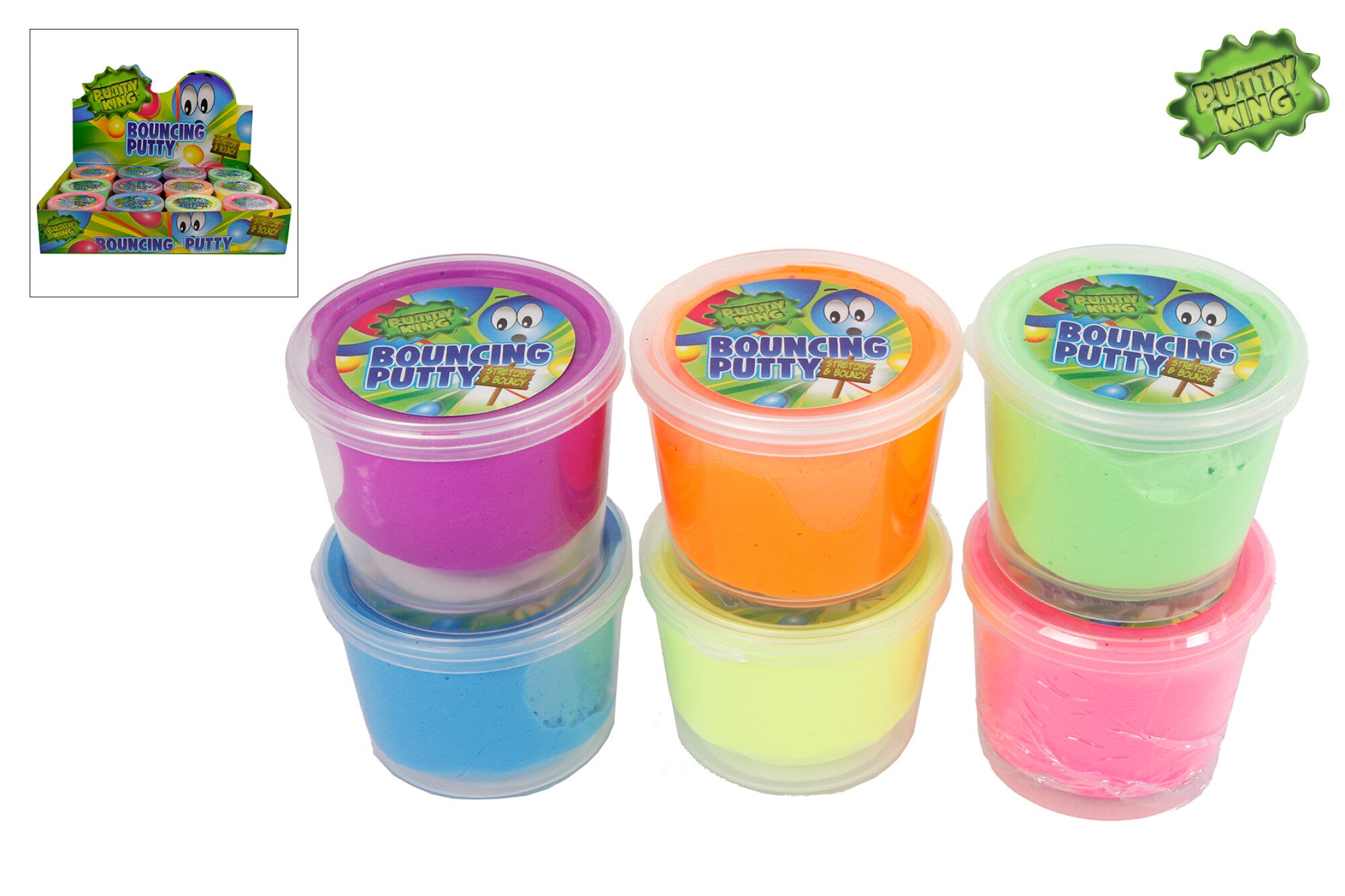 Putty King Bouncing Putty 35 g - flere varianter