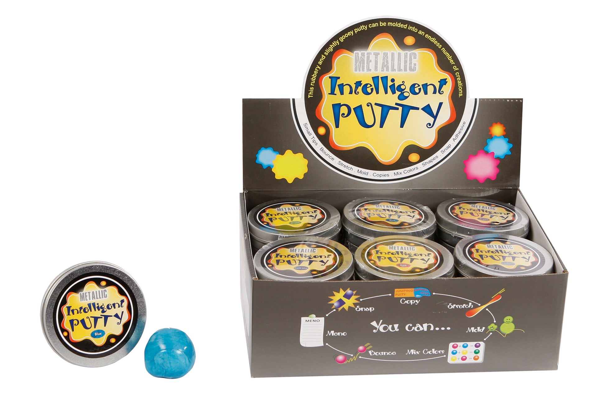 Metallisk Putty i Dåse - 6 varianter
