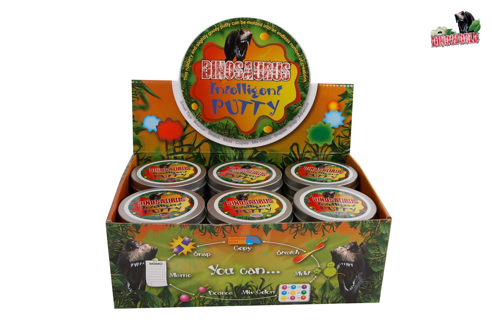 Dinosaur Putty i Dåse - 4 varianter