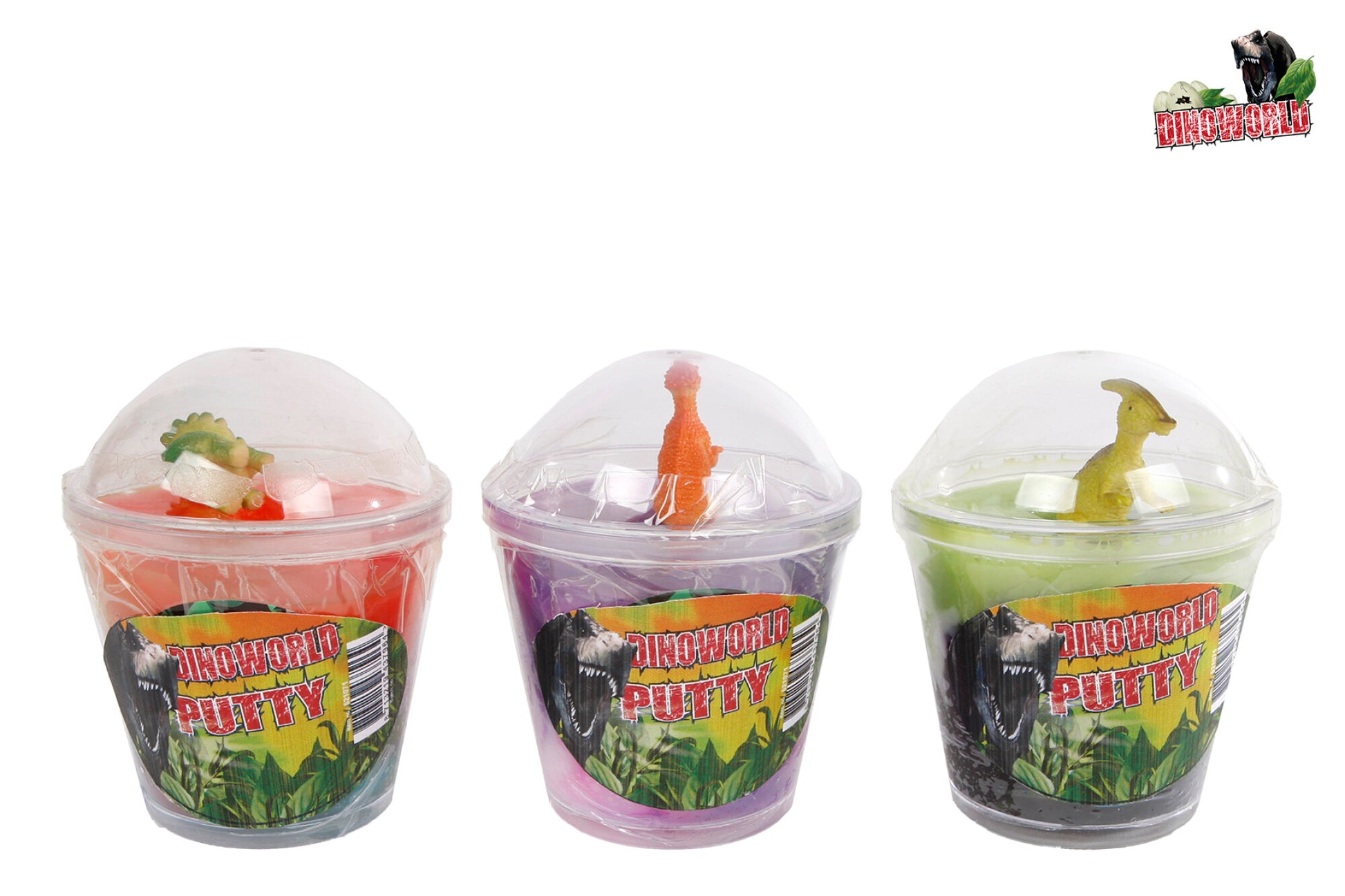 Dinoworld Multi Color Putty med Figur - 4 varianter