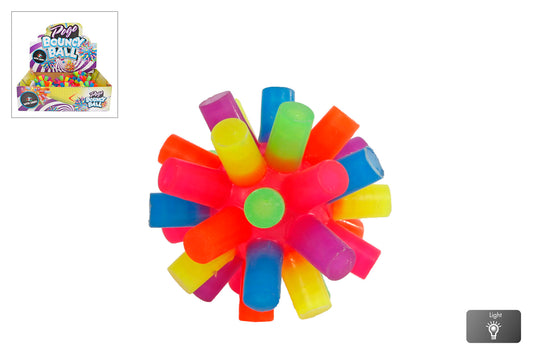Hoppebold Pogo med Lys 7,8 cm