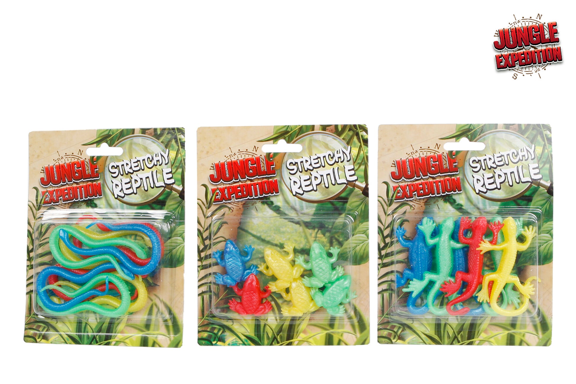 Fidget Krybdyr 10 cm 6-pak - 3 varianter