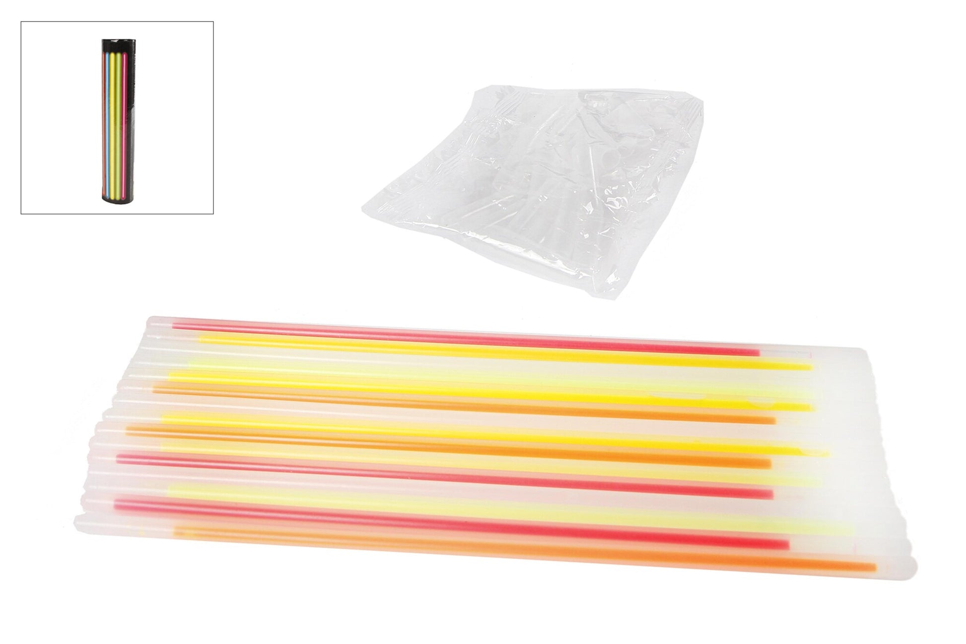 Glow Sticks 50 stk. i Rør 20 cm