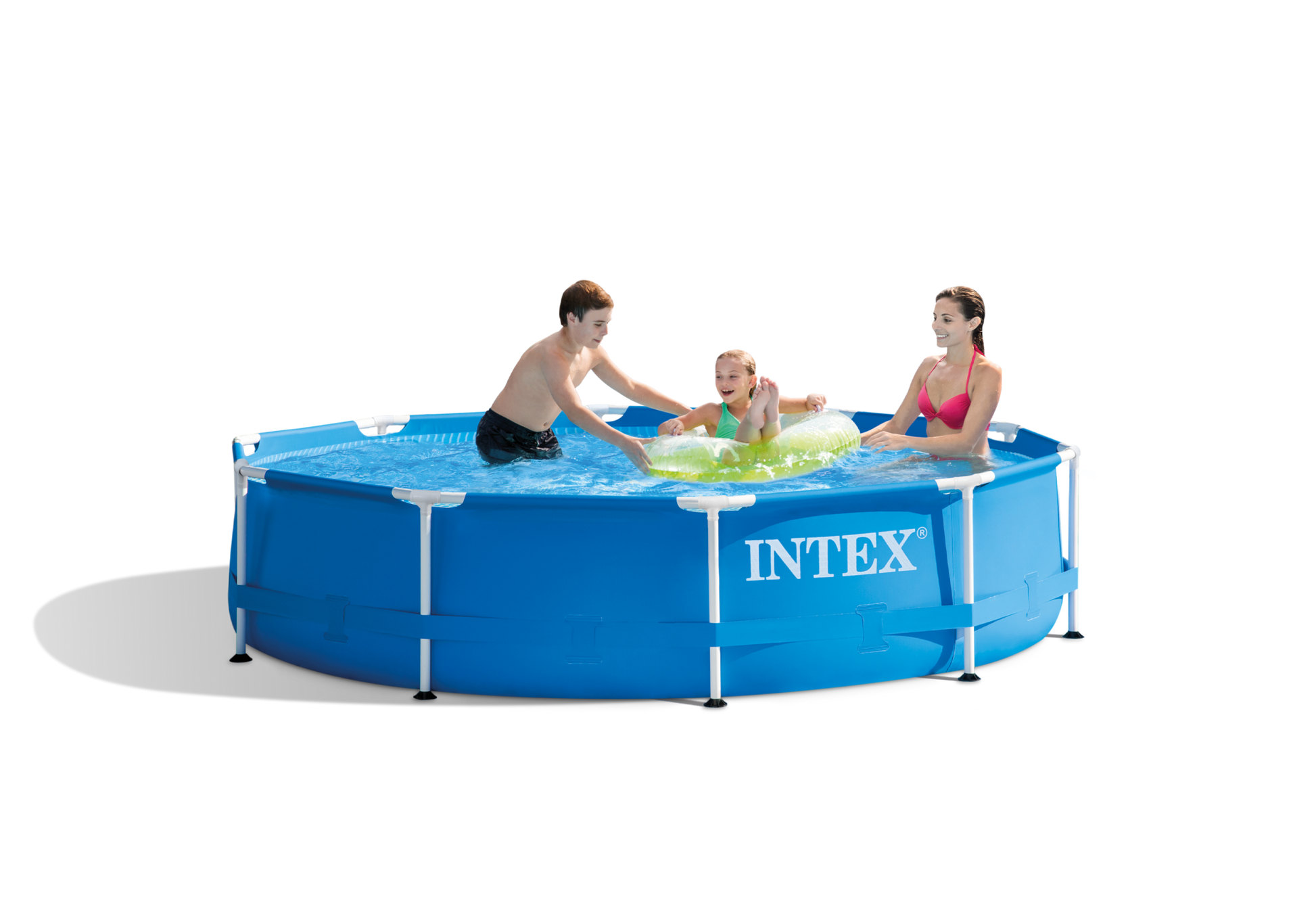 Intex Metal Frame Pool Sæt, 4.485L, 305X76 cm, inkl. filterpumpe