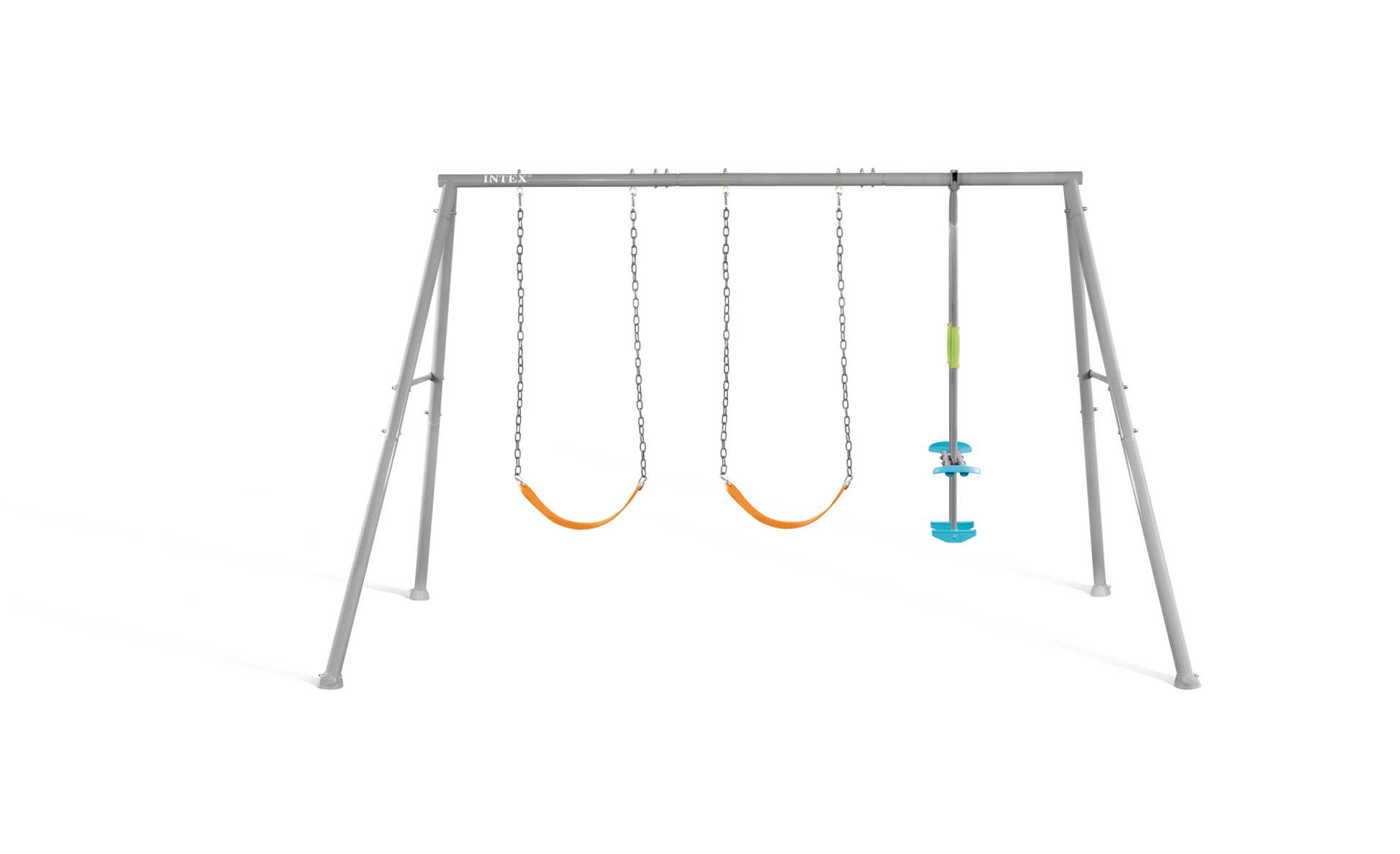 Intex Swing and Glide Gyngesæt med Tre Gynger  3,23 x 2,35 x 2,00 m Grå