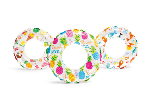 Intex Lively Print Baderinge 61 cm  - 3 varianter