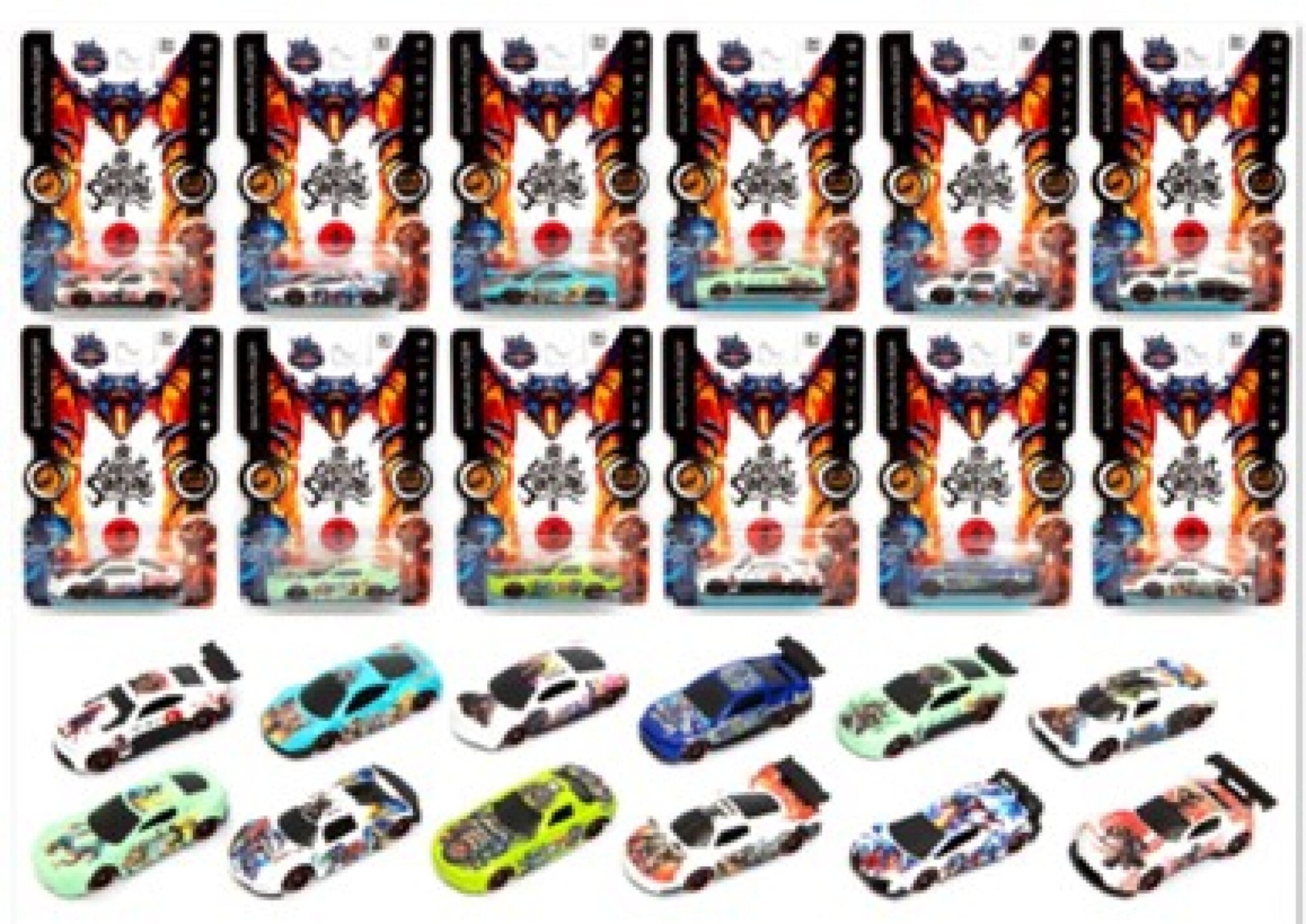 Circuit Samurai Diecast Racer Single Pakke - 12 varianter